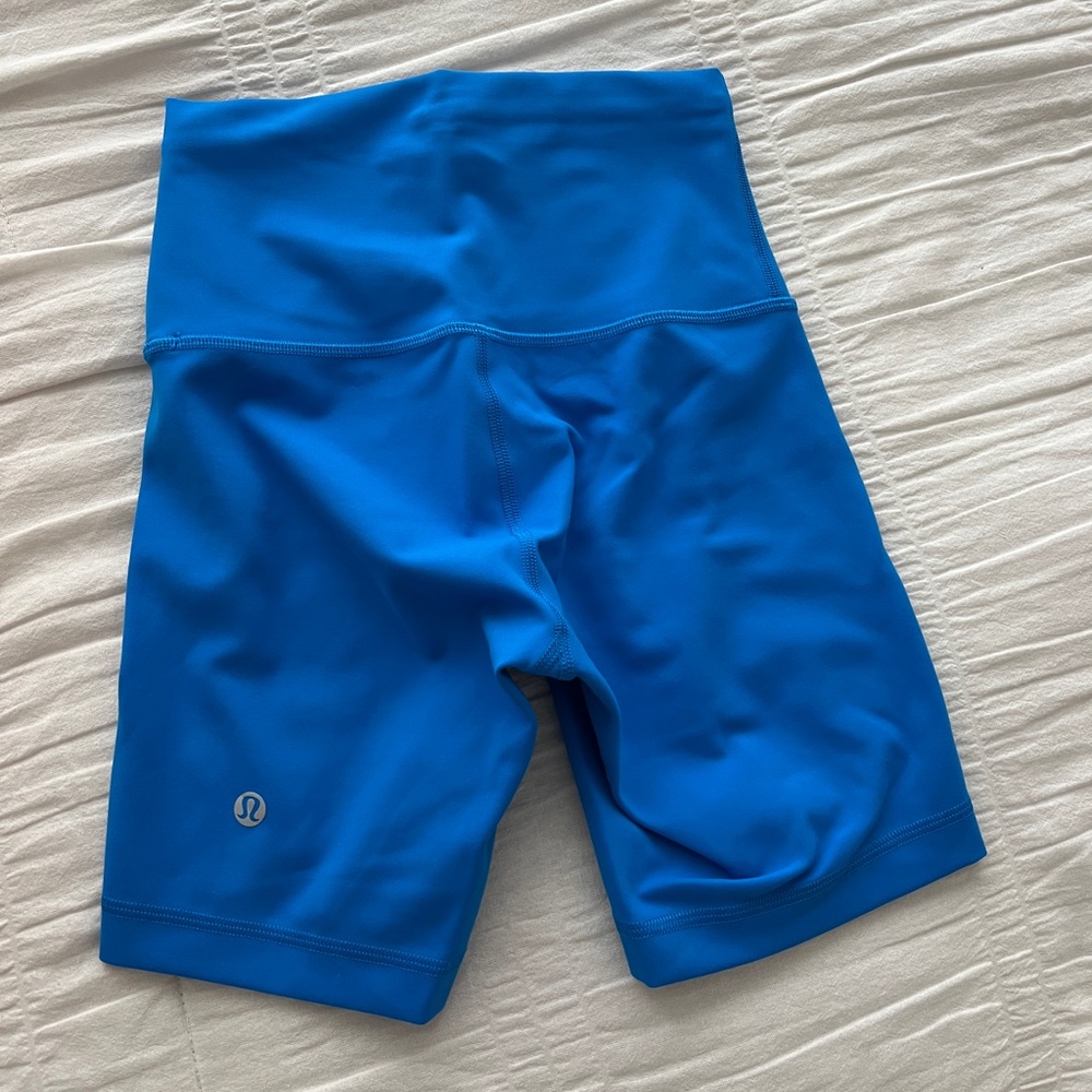 Lululemon Wunder Under Biker Shorts - Poolside